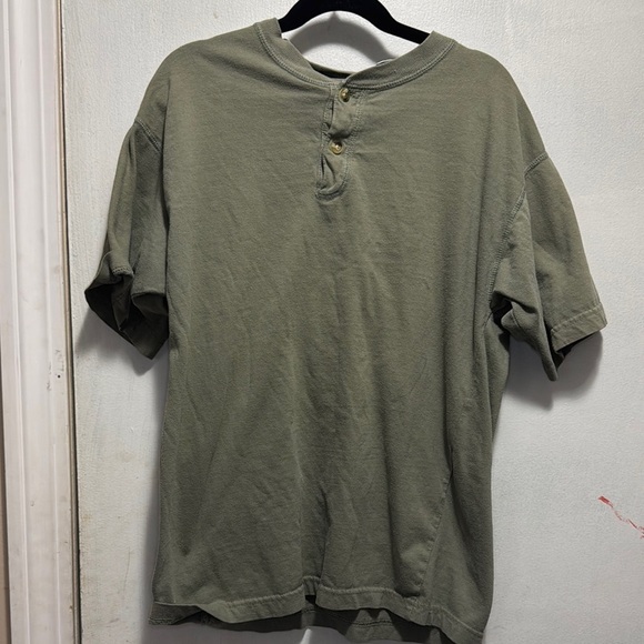 Olive Green Relaxed Fit Short Sleeve Tee boys medium - Picture 1 of 4
